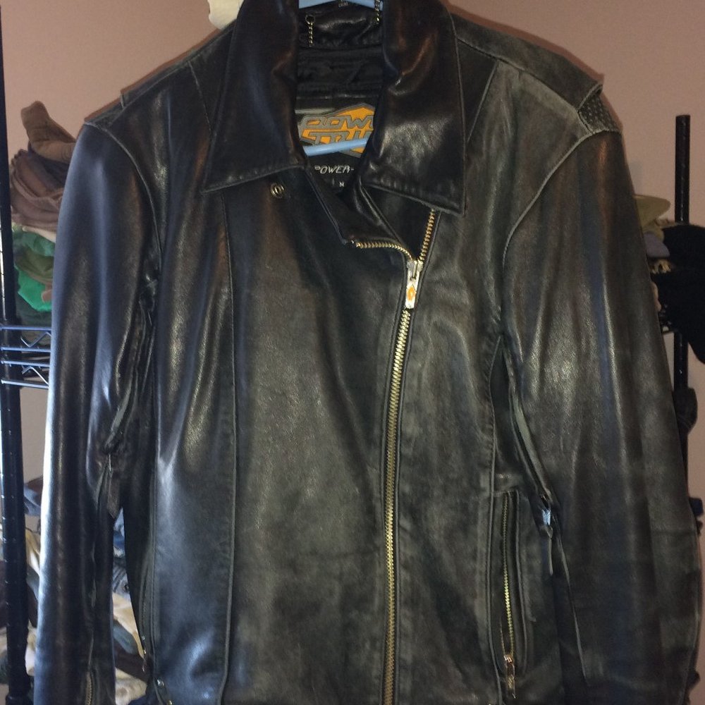 Womens' Leather Motorcycle Jacket